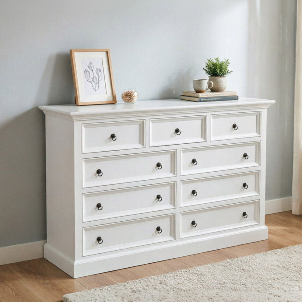 White 7-Drawer Dresser